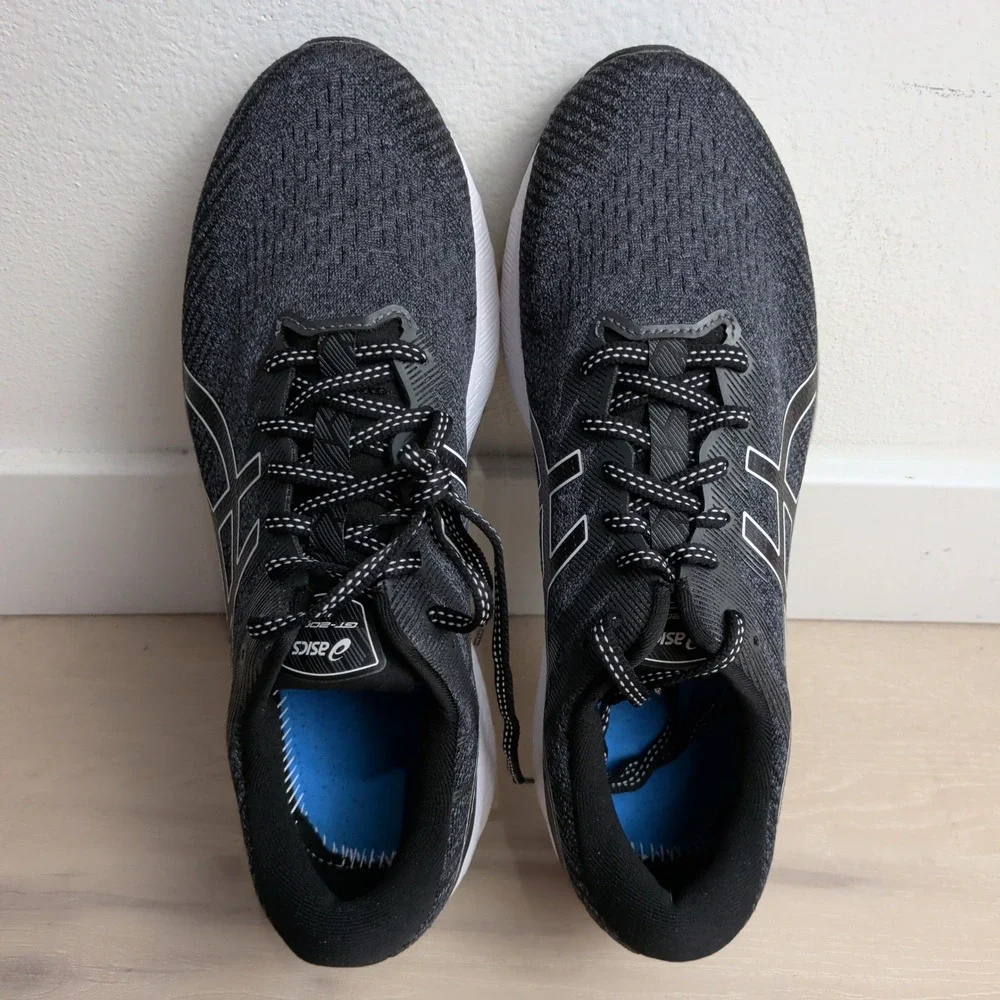 NEW Asics GT-2000 10 Womens 10.5 Running Shoes Black Sneakers White 1012B045